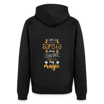 Espresso Caféine Portafilter - Veste à capuche bio Premium Unisexe - noir - Dos - Nico (187cm)
