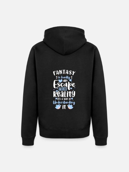 Fantasie Tocher Kind - Unisex Premium Bio Zip Hoodie - Schwarz