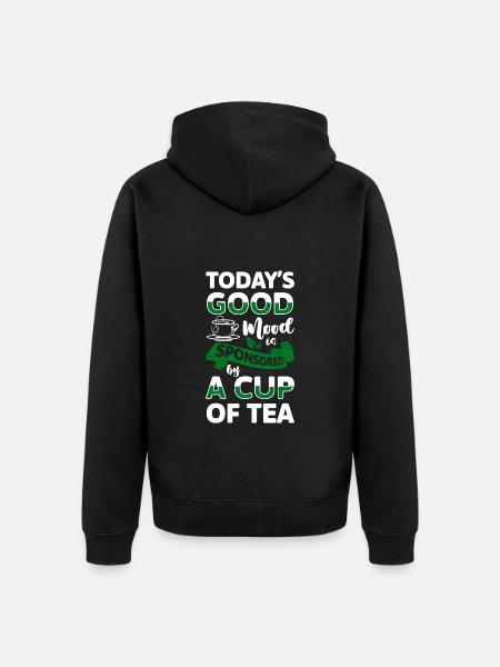 Tea Cup Fruit Tea Teas - Unisex Premium Organic Zip Hoodie - black