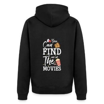 Cinéma Screen Hollywood Film Festival - Veste à capuche bio Premium Unisexe - noir - Dos - Nico (187cm)