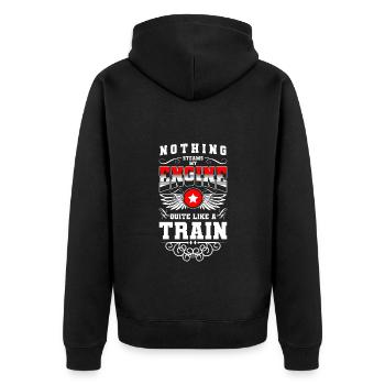 Conducteur de train Conducteur de train Chef d’orchestre Chef d’orchestre - Veste à capuche bio Premium Unisexe - noir - Dos - Nico (187cm)