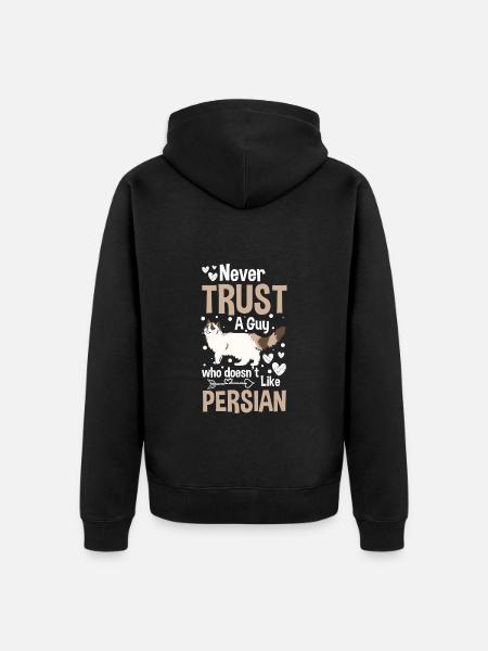 Persian Pet - Unisex Premium Organic Zip Hoodie - black