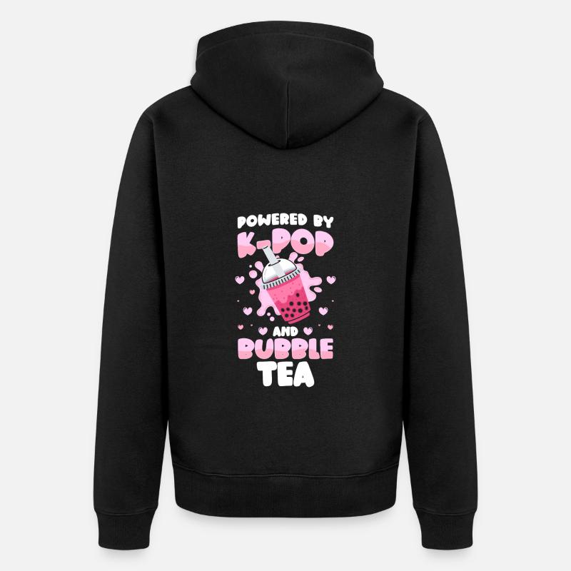 Bubble Tea Sirop mignon Tapioca - Veste à capuche bio Premium Unisexe - noir