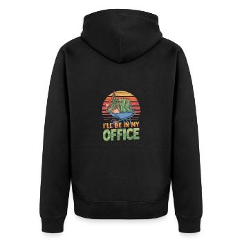 Lustiges Gartenarbeit Garten Gärtner Pflanzen - Unisex Premium Bio Zip Hoodie - Schwarz - Hinten - Nico (187cm)
