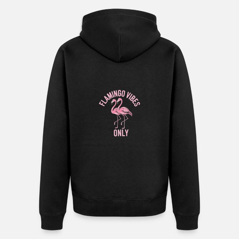 Flamant - Veste à capuche bio Premium Unisexe - noir