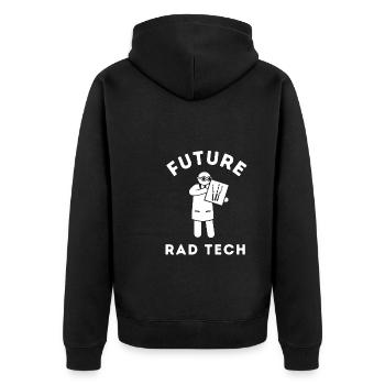 Radiologie Technologue En radiologie Technologue en radiologie Rad - Veste à capuche bio Premium Unisexe - noir - Dos - Nico (187cm)