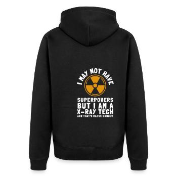 Radiologie Technologue En radiologie Technologue en radiologie Rad - Veste à capuche bio Premium Unisexe - noir - Dos - Nico (187cm)
