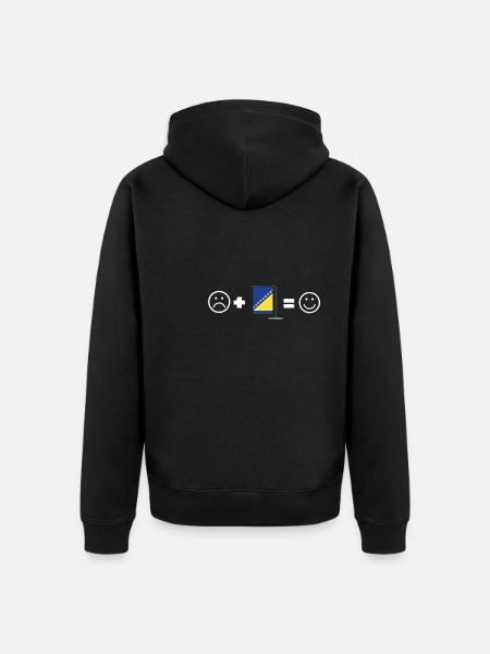 Bosnia Burek Patriotic Bosnian Herzegovina - Ekologisk premiumluvjack unisex - svart