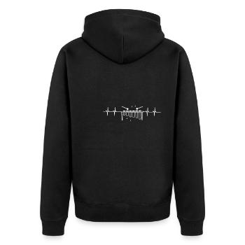 Vibraphone Maman Marimba Ninja Et Maillet - Veste à capuche bio Premium Unisexe - noir - Dos - Nico (187cm)