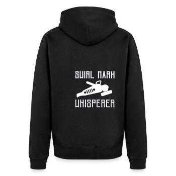 Mobile Car Polisher Waxer Interior Car Detailer - Unisex Premium Bio Zip Hoodie - Schwarz - Hinten - Nico (187cm)