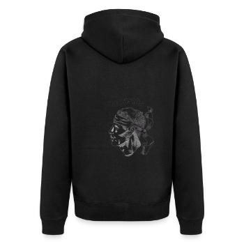 Corse Corsu Corsse 2B Tête De Maure Corse - Veste à capuche bio Premium Unisexe - noir - Dos - Nico (187cm)