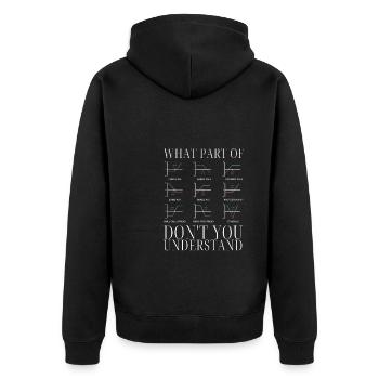 Négociation d'options Cash Secured Puts Future Forex - Veste à capuche bio Premium Unisexe - noir - Dos - Nico (187cm)