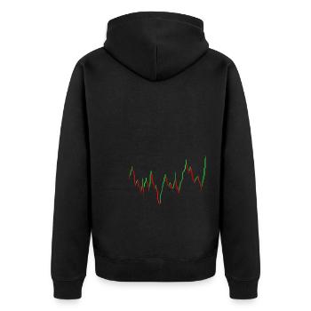 Négociation d'options Cash Secured Puts Future Forex - Veste à capuche bio Premium Unisexe - noir - Dos - Nico (187cm)