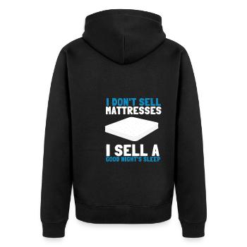 Meilleur vendeur Lit Matelas Docteur - Veste à capuche bio Premium Unisexe - noir - Dos - Nico (187cm)
