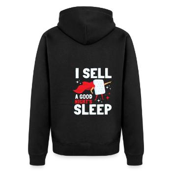 Meilleur vendeur de matelas de lit Docteur - Veste à capuche bio Premium Unisexe - noir - Dos - Nico (187cm)