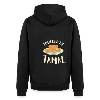 Latino Cuban Cuba Baseball - Unisex Premium Bio Zip Hoodie - Schwarz - Hinten - Nico (187cm)