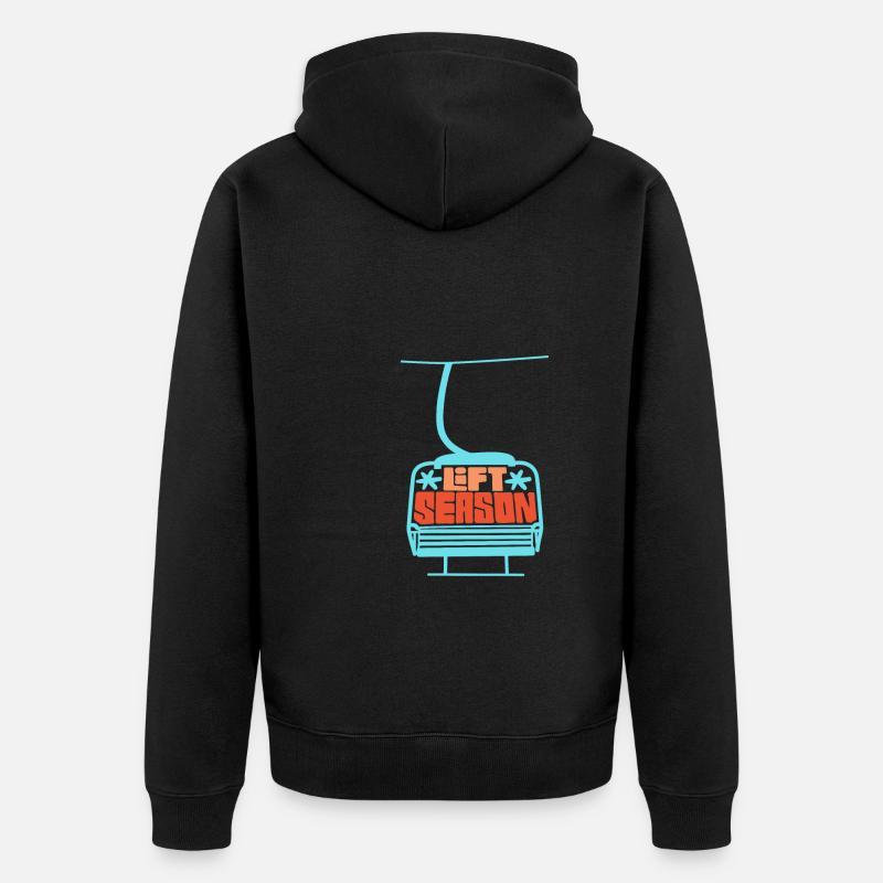 Soulevez-vous même Bro Ski - Veste à capuche bio Premium Unisexe - noir