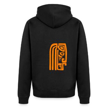 Maori Hei Tiki Tribal Tattoo Nouvelle-Zélande - Veste à capuche bio Premium Unisexe - noir - Dos - Nico (187cm)