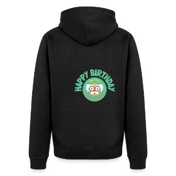 10 ans Science Anniversaire Kid 9 - Veste à capuche bio Premium Unisexe - noir - Dos - Nico (187cm)