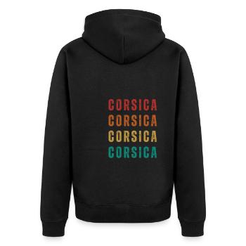 Corse Corsu Corssica 2B Head De Maure Corsica - Veste à capuche bio Premium Unisexe - noir - Dos - Nico (187cm)