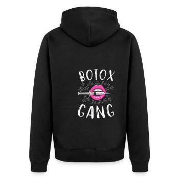 Botox Plastic Surgery And Aesthetic Nurse Injector - Unisex Premium Organic Zip Hoodie - black - Back - Nico (187cm)