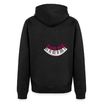Licence de synchronisation Musique Baby Grand Piano - Veste à capuche bio Premium Unisexe - noir - Dos - Nico (187cm)