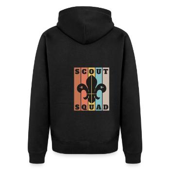 Scout Bakery Scouting Marchand de biscuits - Veste à capuche bio Premium Unisexe - noir - Dos - Nico (187cm)