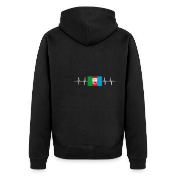 Italie Ligurie italienne - Veste à capuche bio Premium Unisexe - noir - Dos - Nico (187cm)