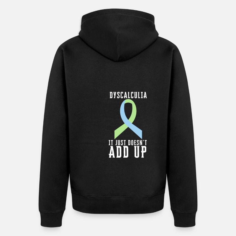 SPED Neurodiversité Dyscalculie - Veste à capuche bio Premium Unisexe - noir