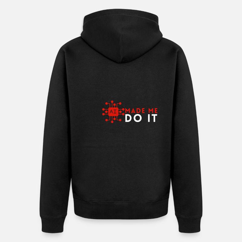 Artificial Intelligence Ai Chat - Unisex Premium Bio Zip Hoodie - Schwarz