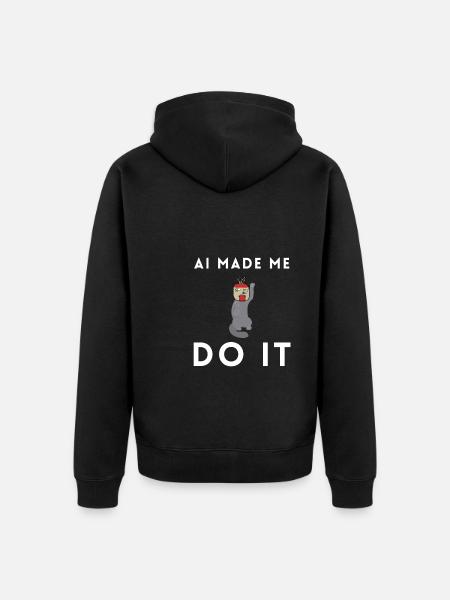 Artificial Intelligence Ai Chat - Unisex Premium Organic Zip Hoodie - black