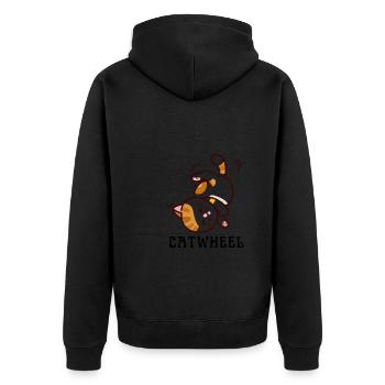 Cheerleader Tumbling Acrobat Cartwheel Maman - Veste à capuche bio Premium Unisexe - noir - Dos - Nico (187cm)