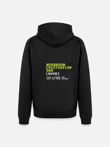 Mushroom Cultivation Farmer - Unisex Premium Organic Zip Hoodie - black
