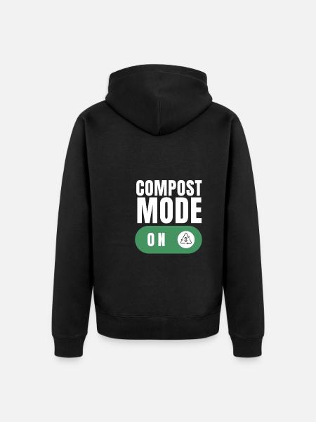 Compostez vos ennemis - Veste à capuche bio Premium Unisexe - noir