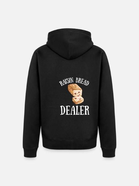 Baking Raisin Bread - Unisex Premium Bio Zip Hoodie - Schwarz
