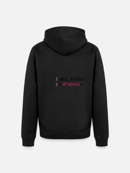 Décrochage scolaire - Veste à capuche bio Premium Unisexe - noir