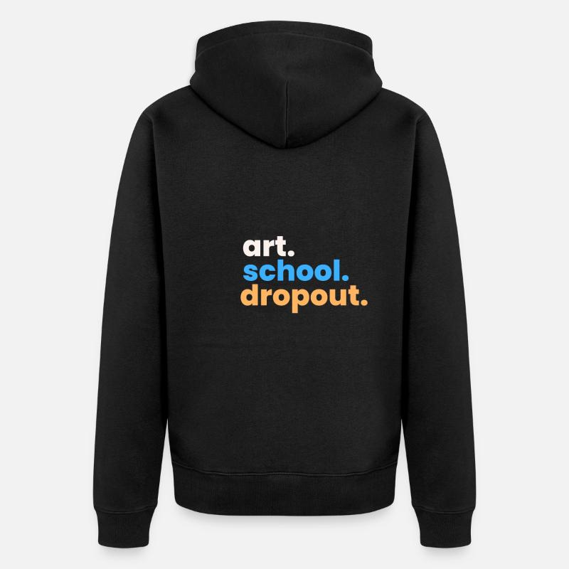 Décrochage scolaire - Veste à capuche bio Premium Unisexe - noir