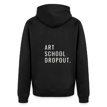Décrochage scolaire - Veste à capuche bio Premium Unisexe - noir - Dos - Nico (187cm)