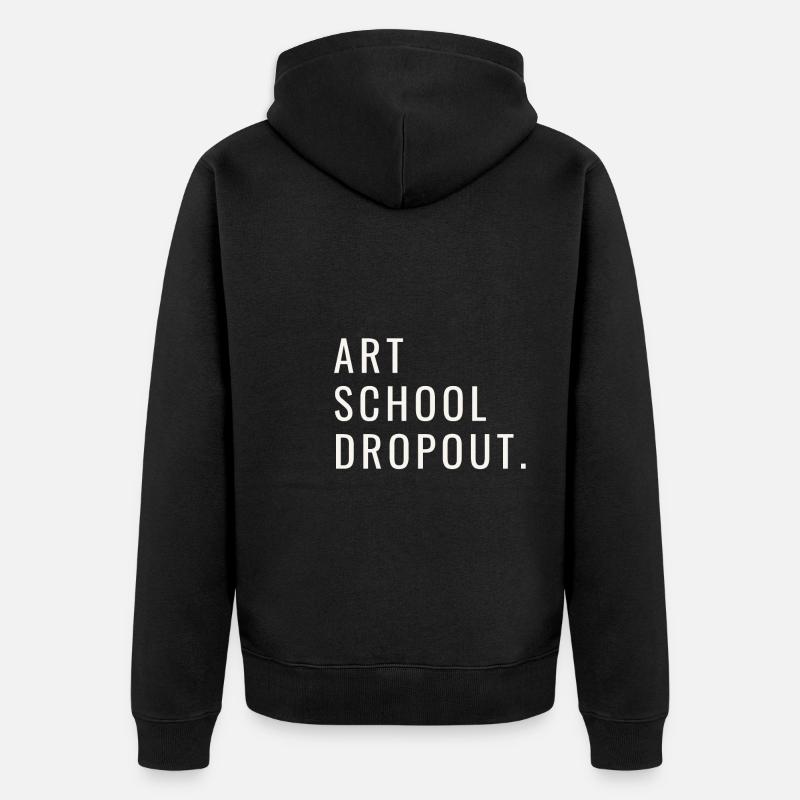 Décrochage scolaire - Veste à capuche bio Premium Unisexe - noir