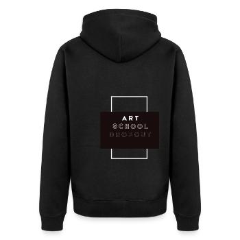 Décrochage scolaire - Veste à capuche bio Premium Unisexe - noir - Dos - Nico (187cm)
