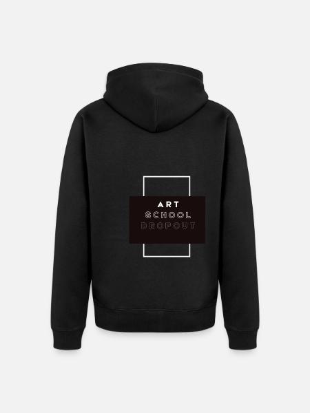 Décrochage scolaire - Veste à capuche bio Premium Unisexe - noir