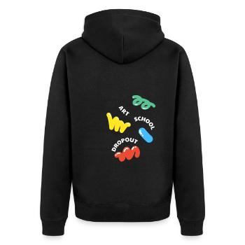 Décrochage scolaire - Veste à capuche bio Premium Unisexe - noir - Dos - Nico (187cm)