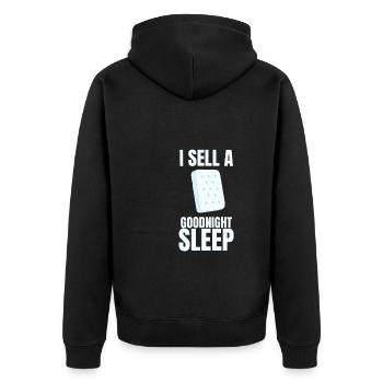 Meilleur vendeur de matelas de lit Docteur - Veste à capuche bio Premium Unisexe - noir - Dos - Nico (187cm)