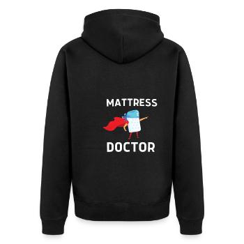 Meilleur vendeur de matelas de lit Docteur - Veste à capuche bio Premium Unisexe - noir - Dos - Nico (187cm)