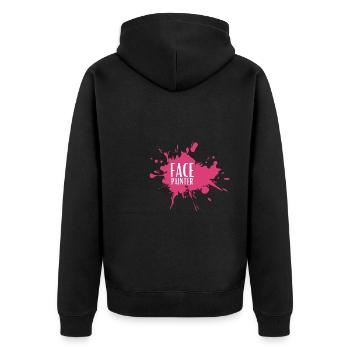 Face Painter And Face Painting - Unisex Premium Organic Zip Hoodie - black - Back - Nico (187cm)