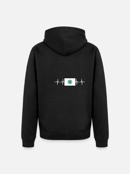 Japan Flag - Gifu - Unisex Premium Organic Zip Hoodie - black