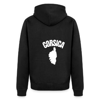 Corse Corsu Corssica 2B Head De Maure Corsica - Veste à capuche bio Premium Unisexe - noir - Dos - Nico (187cm)