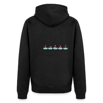 Pool Guy Maintenance And Swimming Pool Cleaner - Unisex Premium Bio Zip Hoodie - Schwarz - Hinten - Nico (187cm)
