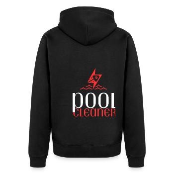 Pool Guy Maintenance And Swimming Pool Cleaner - Unisex Premium Bio Zip Hoodie - Schwarz - Hinten - Nico (187cm)