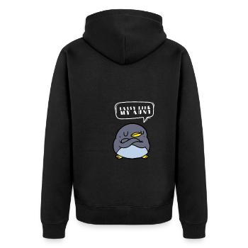 Aunt Niece Matching - Im sassy like my aunt - Unisex Premium Bio Zip Hoodie - Schwarz - Hinten - Nico (187cm)